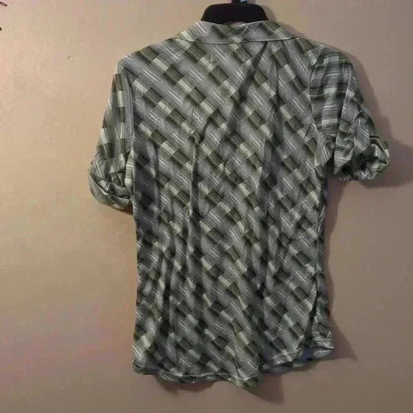 Bongo, blousy, size medium, greens and gray - Picture 4 of 4